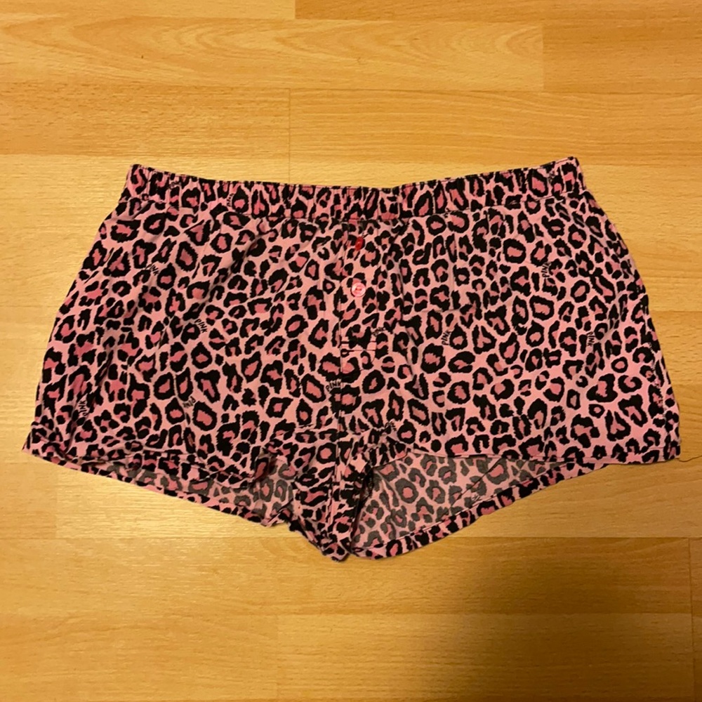 Pink Cheetah Print Shorts